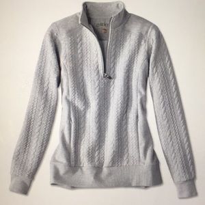Orvis Knit Grey Sweatshirt NWOT